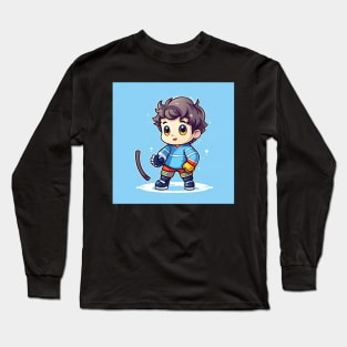 Ice hockey player Long Sleeve T-Shirt